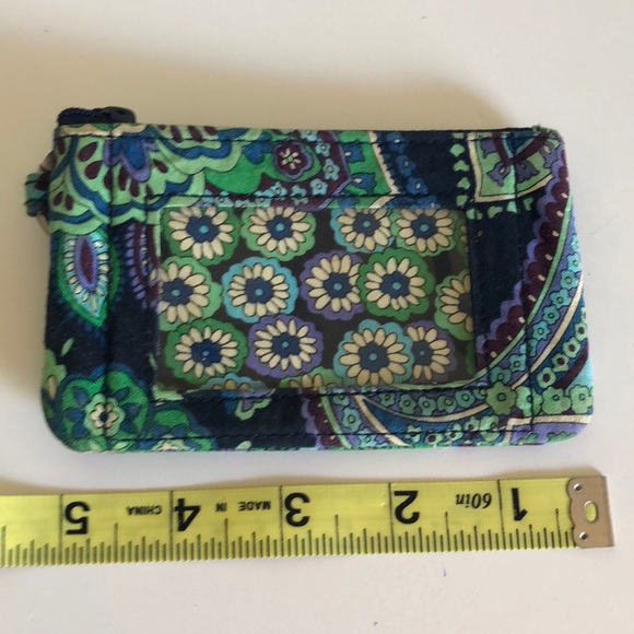 BEAUTIFUL BLUE FLORAL VERA RETIRED ID KEY PURSE - Picture 3 of 8